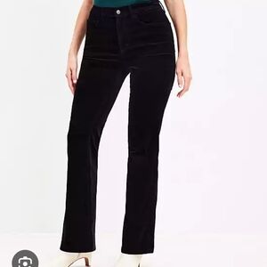 NWT LOFT Black Curvy Skinny Corduroy Pants